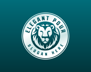 Elegant Lion Head logo design