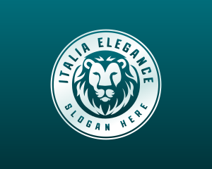 Elegant Lion Head logo design