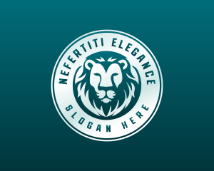 Elegant Lion Head logo design