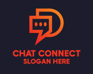 Modern Chat App logo design