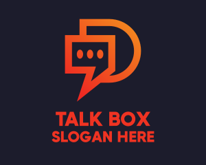 Chat Box - Modern Chat App logo design