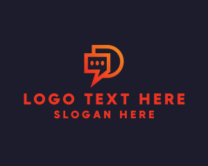 Digital - Modern Chat App logo design