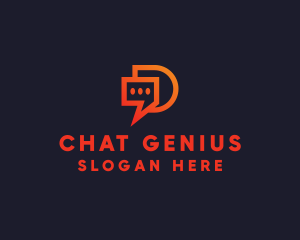 Modern Chat App logo design