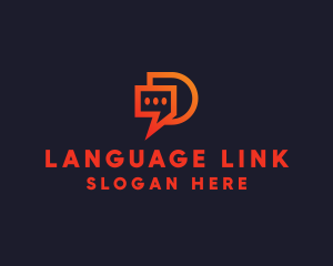 Bilingual - Modern Chat App logo design