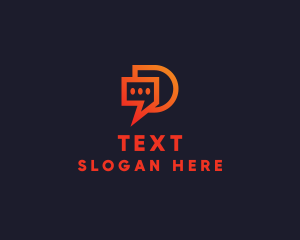 Modern Chat App logo design