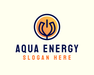 Energy Flower Bud logo design