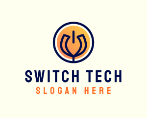Switch - Energy Flower Bud logo design