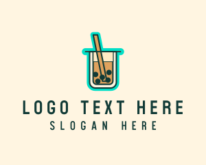 Boba - Boba Milk Tea Drink logo design