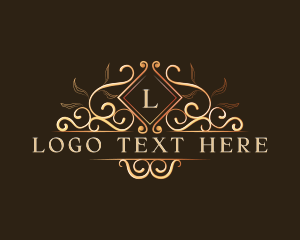 Leaf - Ornament Crest Insignia logo design