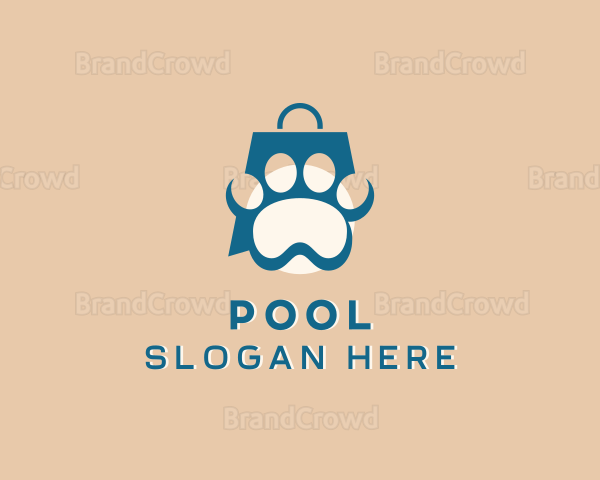 Paw Pet Shopping Bag Logo