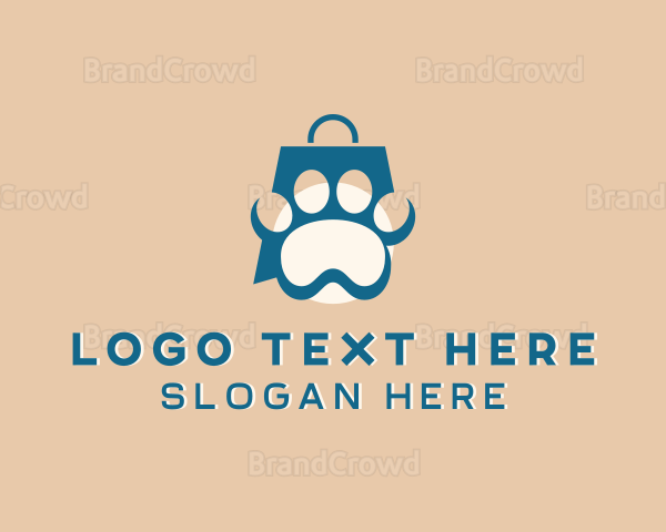 Paw Pet Shopping Bag Logo