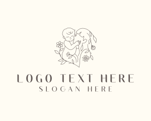 Mother - Infant Baby Parenting logo design