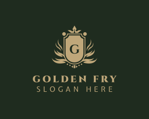 Royal Golden Shield logo design