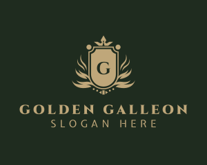 Royal Golden Shield logo design