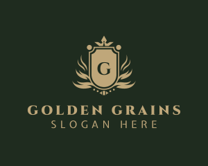 Royal Golden Shield logo design