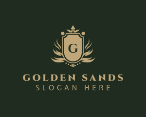 Royal Golden Shield logo design