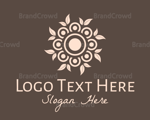 Ornamental Garden Wreath Logo