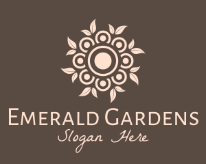 Ornamental Garden Wreath logo design