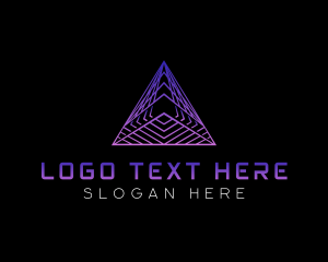Developer - Pyramid Technology Developer logo design