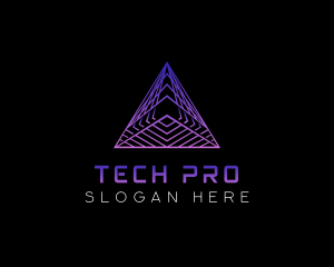 Pyramid Technology Developer logo design