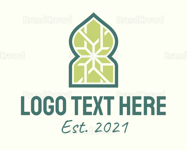 Islamic Window Pattern Logo