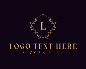 Hexagon - Elegant Floral Garden logo design