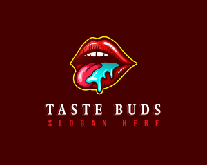 Seductive Woman Lips logo design