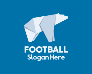 Polar Bear Ice Origami Logo