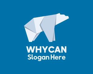 Polar Bear - Polar Bear Ice Origami logo design