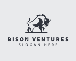 Bison - Wild Bison Livestock logo design