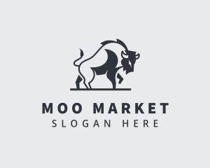 Bovine - Wild Bison Livestock logo design