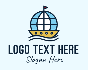 Boat - Global Seafarer Boat logo design