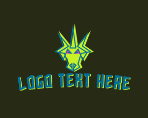 Game Streaming - Tough Dragon Monster logo design