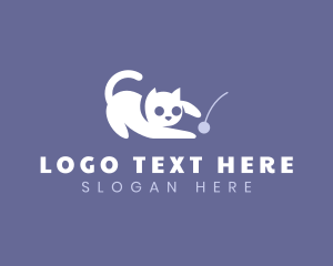 Playing - Playful Pet Cat logo design