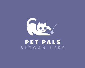 Playful Pet Cat logo design