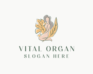 Organic Woman Beauty logo design