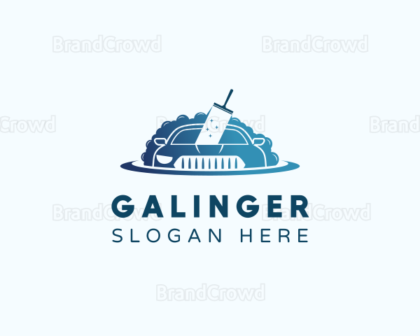 Car Cleaning Wiper Logo