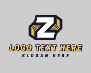 Digital Cyber Technology Letter Z Logo