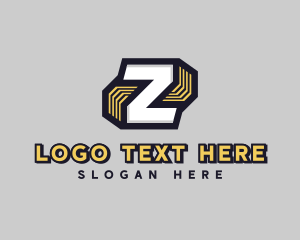 Digital Cyber Technology Letter Z Logo