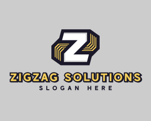 Digital Cyber Technology Letter Z logo design