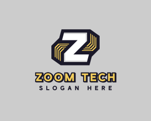 Digital Cyber Technology Letter Z logo design