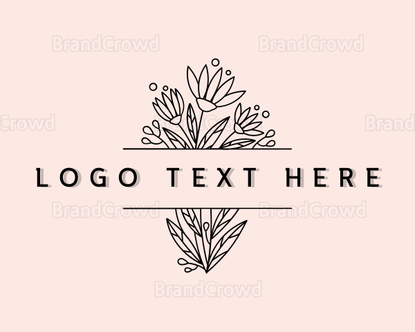 Flower Feminine Bouquet Logo