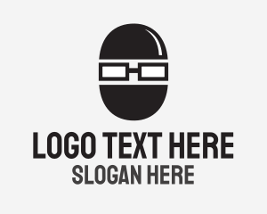 Glasses - Geek Ninja Thief logo design