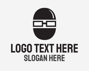 Hidden - Geek Ninja Thief logo design