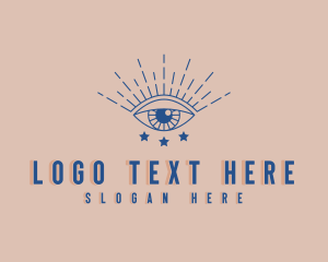 Horoscope - Spiritual Cosmic Eye logo design