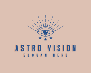 Spiritual Cosmic Eye logo design