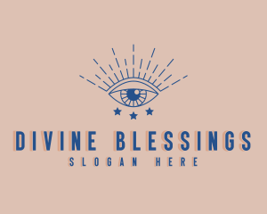 Spiritual Cosmic Eye logo design