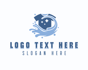 Shorts - Clothes Cleaning Laundry logo design
