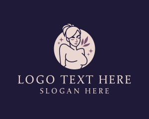 Naked - Woman Body Dermatologist logo design