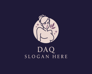 Woman Body Dermatologist Logo